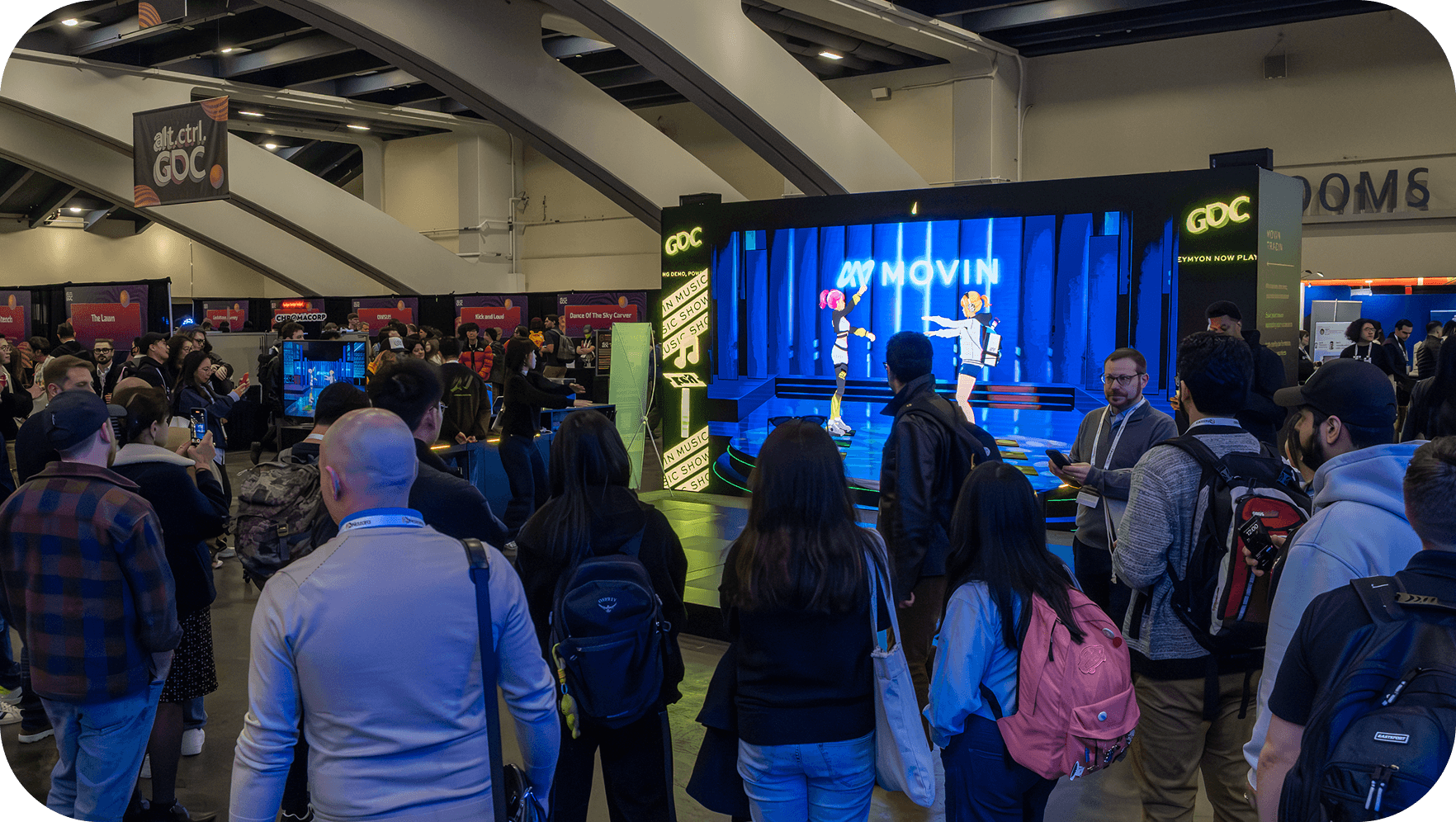 GDC 2025 Live Dance Party booth, March 2025
